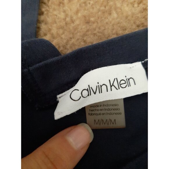 Calvin Klein Blue Sleeveless Jumpsuit Size M Casual Relaxed Travel Everyday Chic - Picture 3 of 8